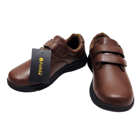 FitVille BriskWalk Elite V3 Womens Chestnut Sneakers - Size 10.5EW - Comfortable - Picture 6 of 15